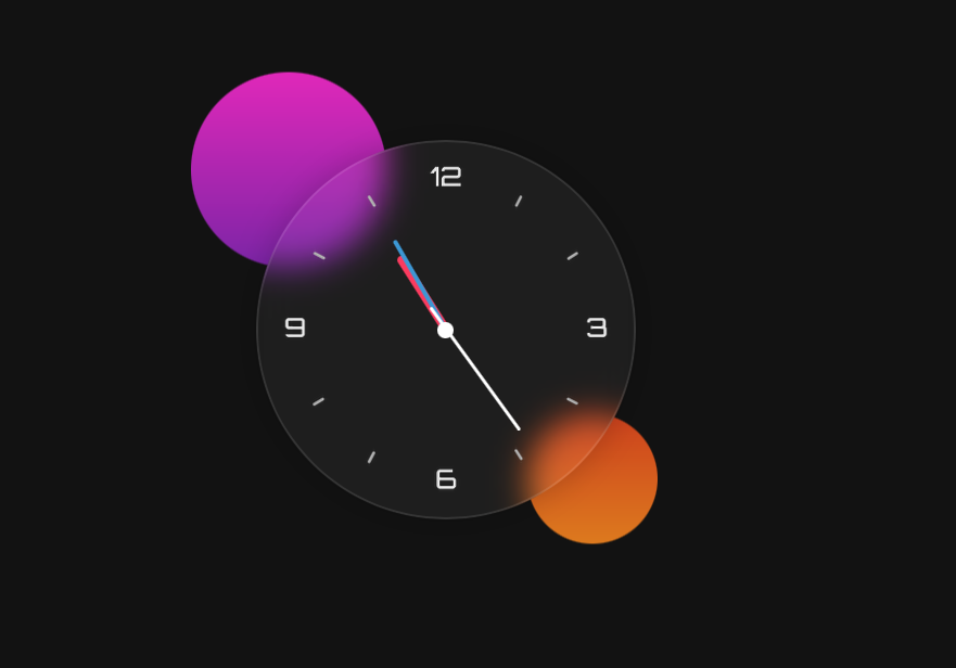 Animated Clock project preview